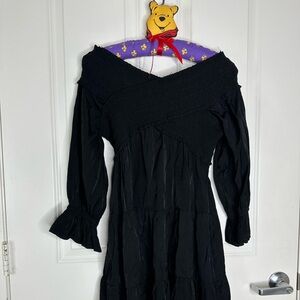 Black off the shoulders dress